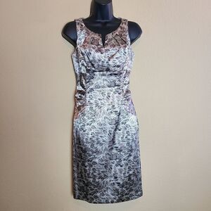 London Times Sleeveless Sheath Dress